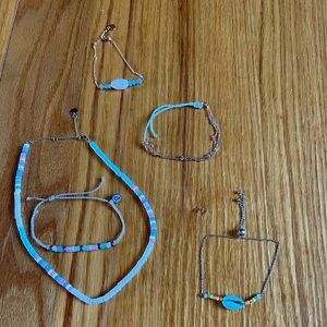 Pura Vida bracelets and necklaces